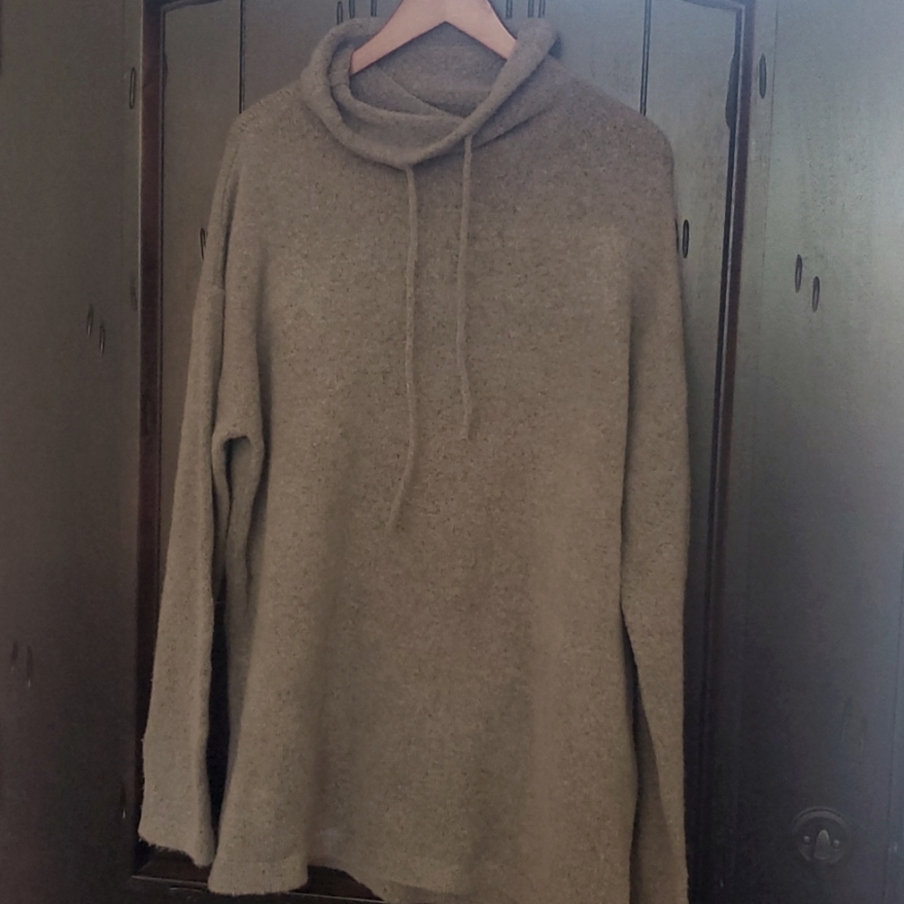 Women's Cowl Neck Sweater Pullover - Size XXL